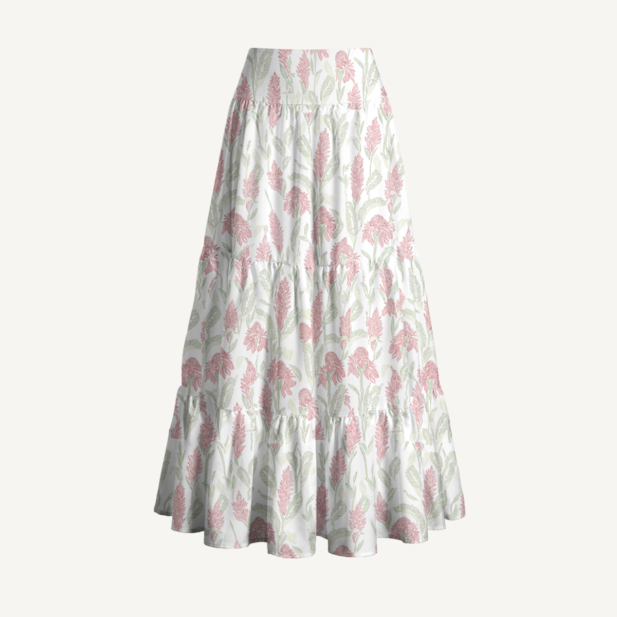 Wild Feather Whisper Print Convertible Maxi Skirt & Strapless Dress