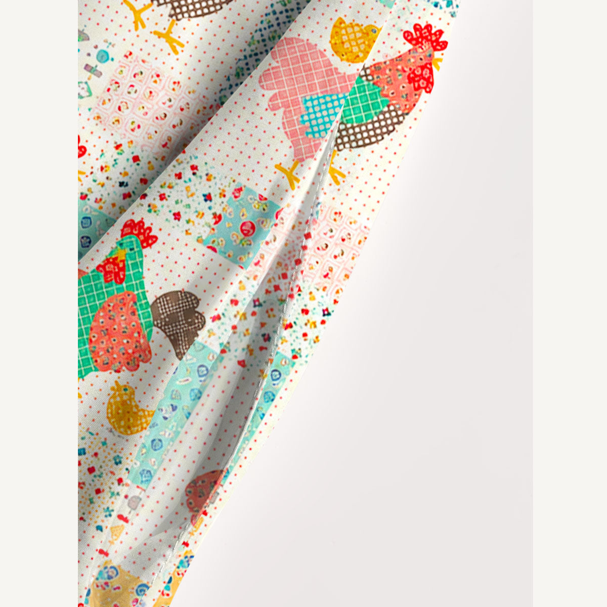 Country Cottage Chicken Print Wide Straps Maxi Dress With Pockets