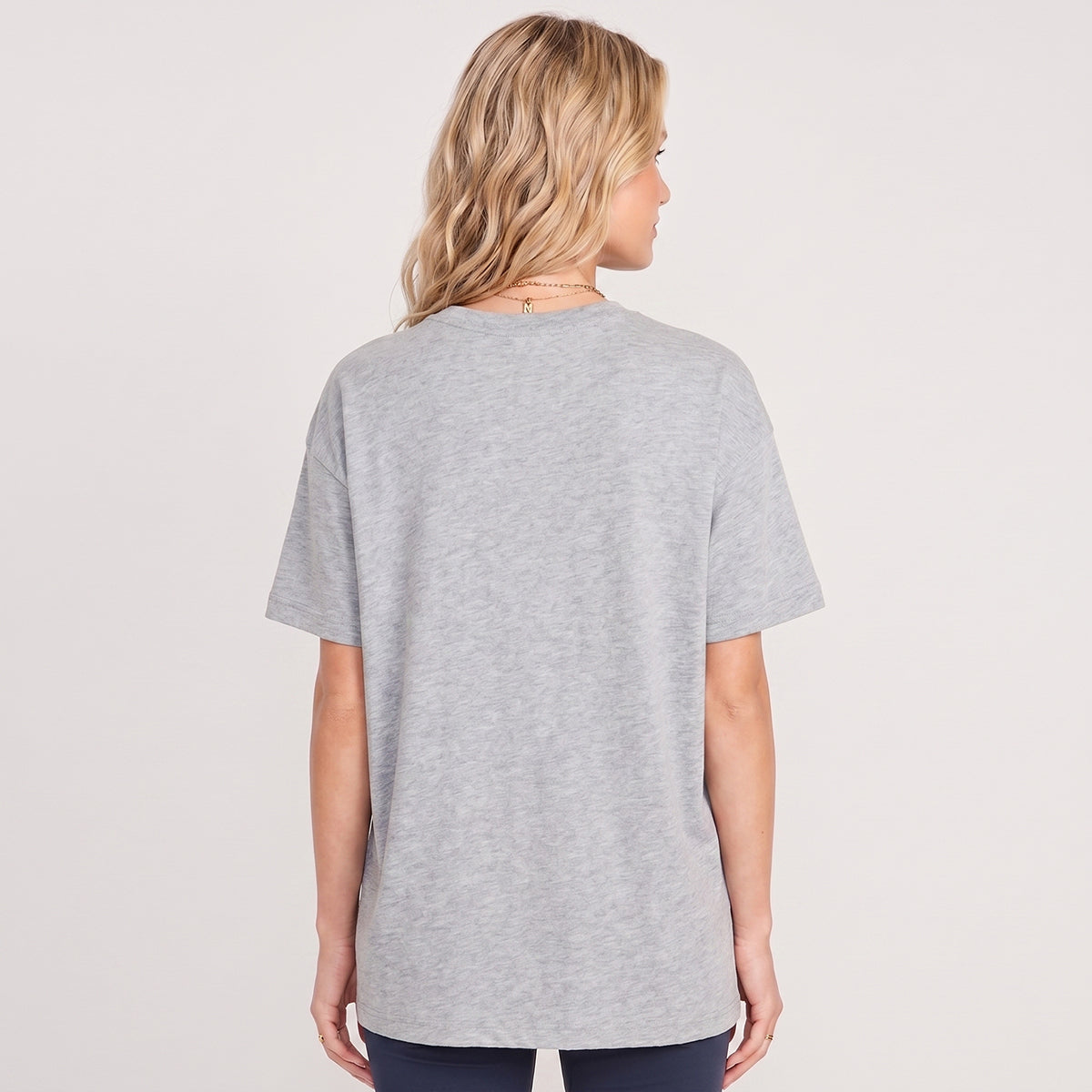Strong As A Mother Print Crew Neck Cotton Tee