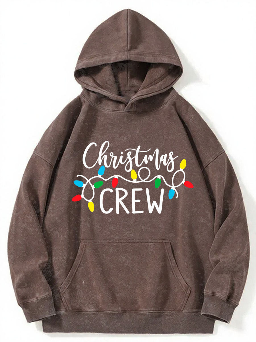 Vintage Christmas Crew Washed Hoodie