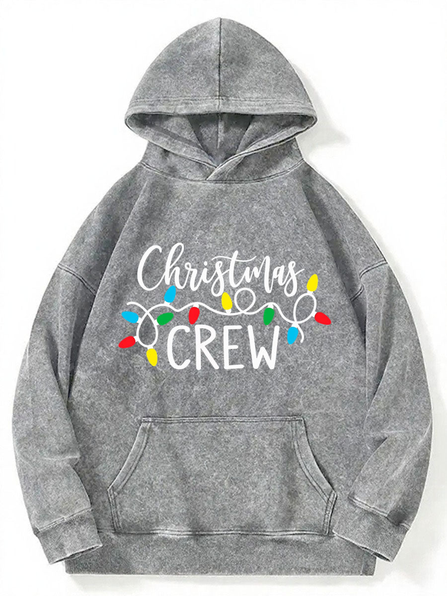 Vintage Christmas Crew Washed Hoodie