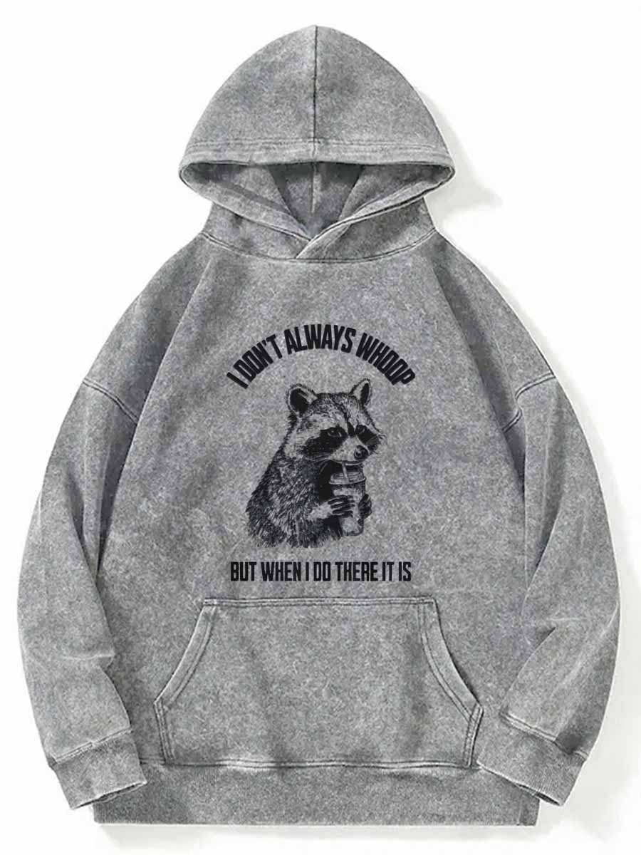 Vintage I Don't Always Whoop Washed Hoodie