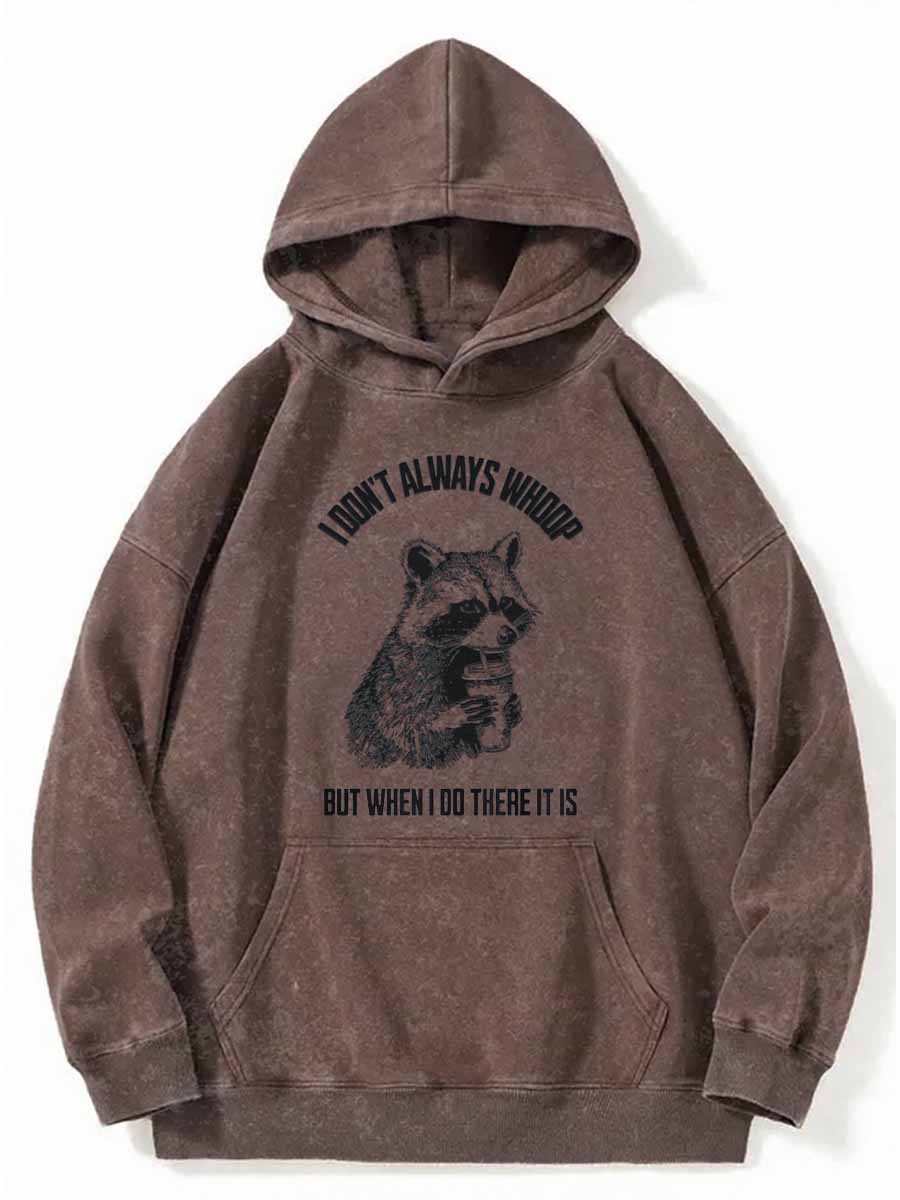 Vintage I Don't Always Whoop Washed Hoodie