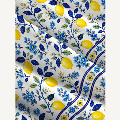 Blue Lemon Floral Print Wide Straps Maxi Dress With Pockets