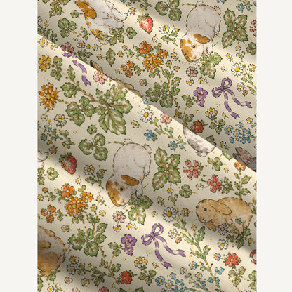 Meadow Bunny Bloom Print Wide Straps Maxi Dress With Pockets