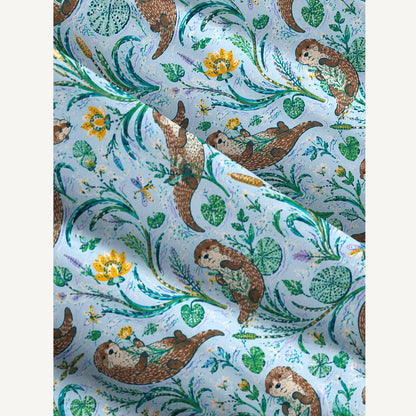 Otter Lily Escape Print Wide Straps Maxi Dress With Pockets