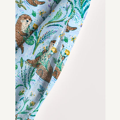 Otter Lily Escape Print Wide Straps Maxi Dress With Pockets