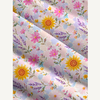 Strawberry Floral Print Wide Straps Maxi Dress With Pockets
