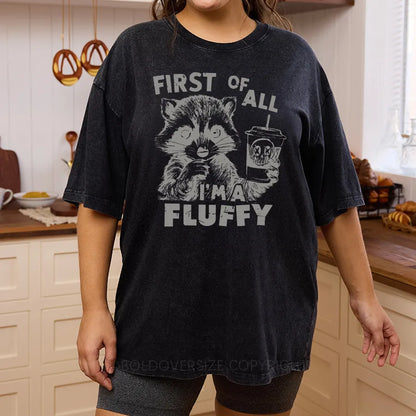 Vintage I'm Fluffy Washed T-Shirt