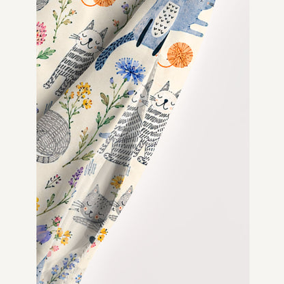 Whiskers in the Wildflowers Print Wide Straps Maxi Dress With Pockets