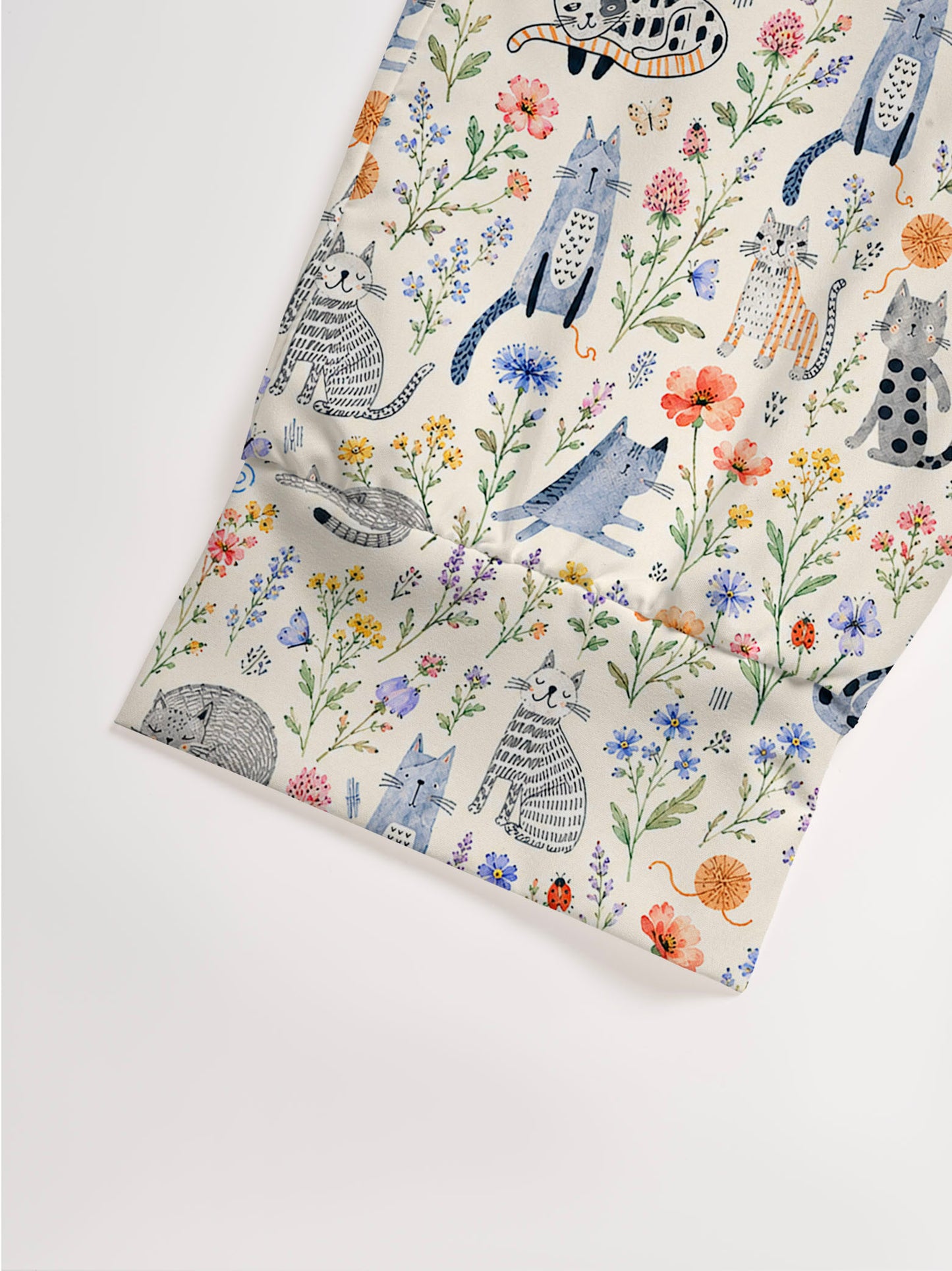 V Neck Collared Whiskers in the Wildflowers Print Casual Midi Dress With Pockets