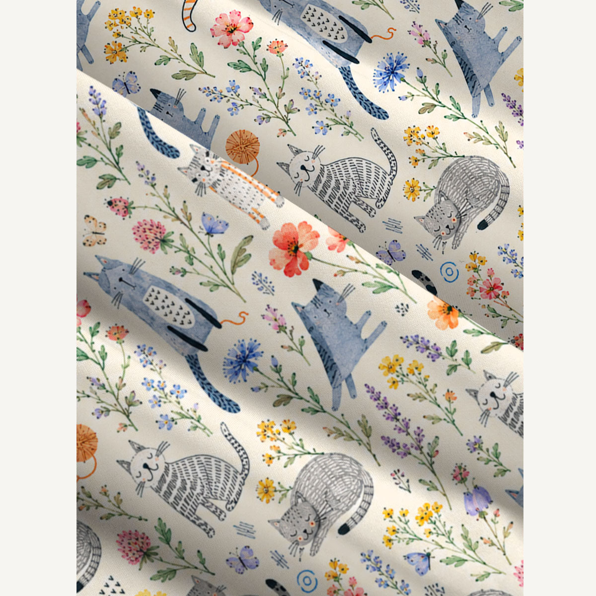 Whiskers in the Wildflowers Print Wide Straps Maxi Dress With Pockets