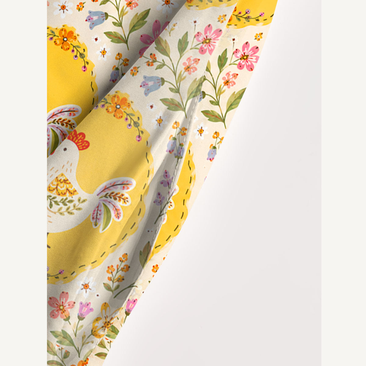 Wildflower Hen Garden Print Wide Straps Maxi Dress With Pockets