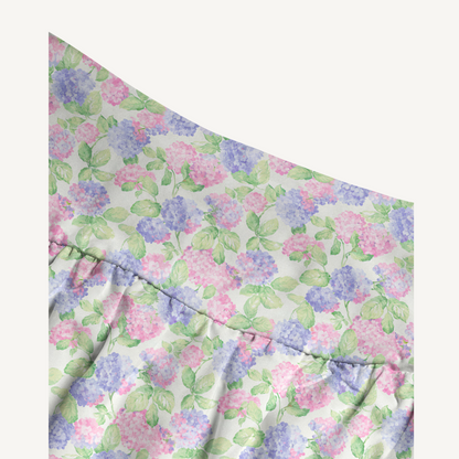 Lilac Hydrangea Print Convertible Maxi Skirt & Strapless Dress