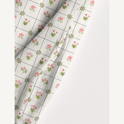 Square Neck Meadow Tile Bloom Print Wide Straps Maxi Dress With Pockets