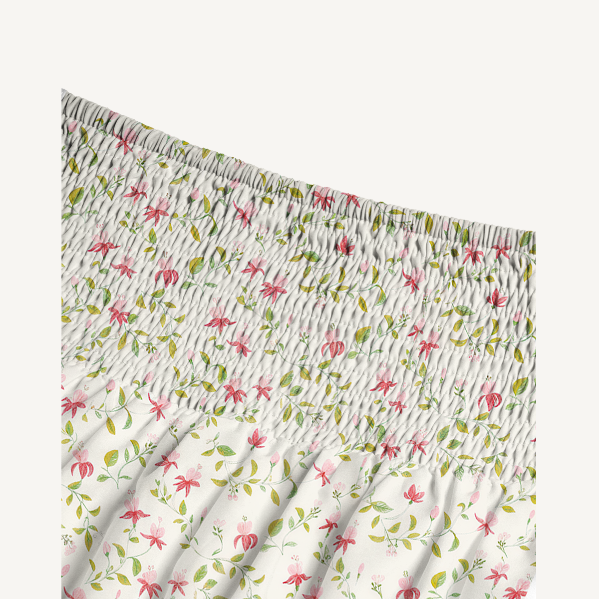 Ruby Vine Print Convertible Maxi Skirt & Strapless Dress