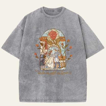 Vintage A Tale As Old As Time Washed T-Shirt
