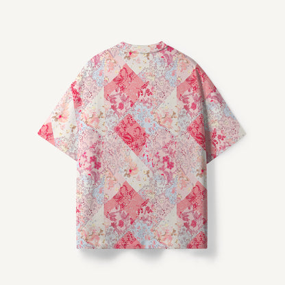 Shabby Chic Floral Patchwork print Premium Eco Tee
