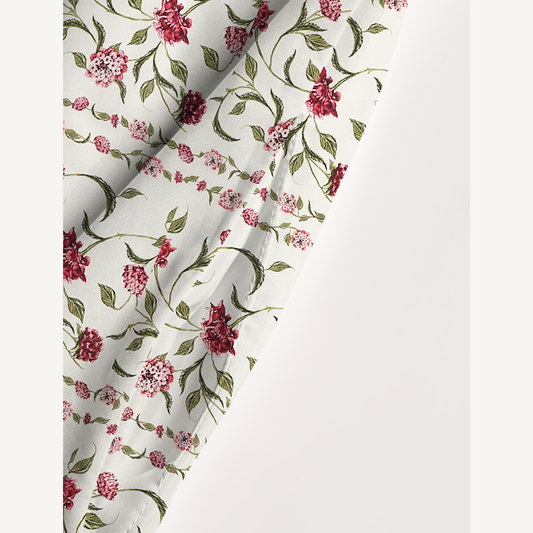Square Neck Red Floral Print Wide Straps Maxi Dress With Pockets