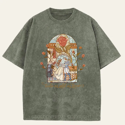 Vintage A Tale As Old As Time Washed T-Shirt