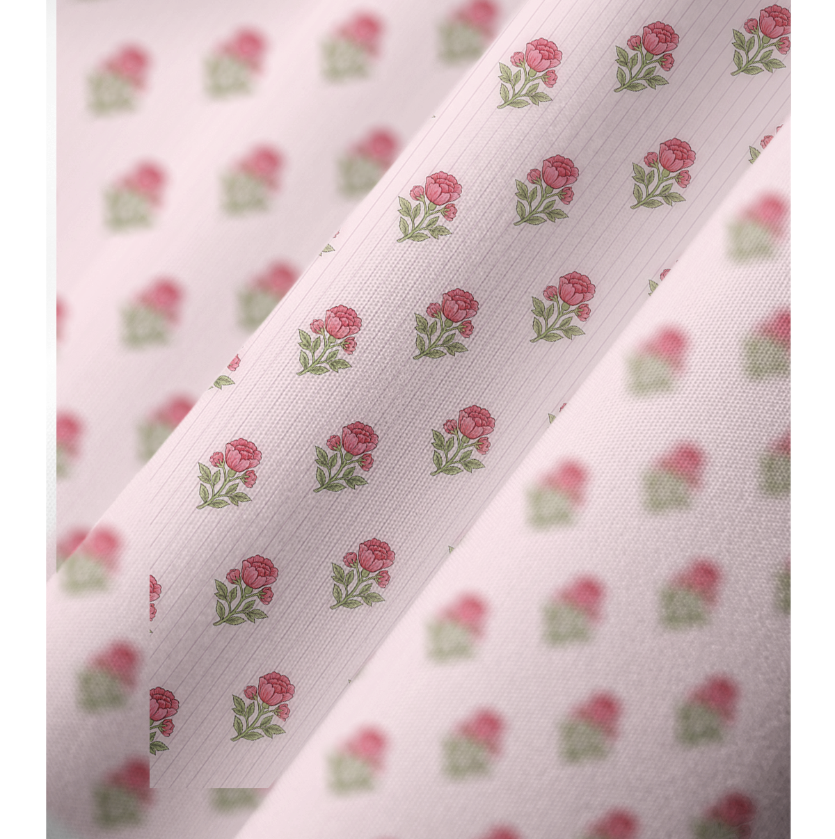 V‑Neck Misty Rose Garden Kimono Sleeve Kaftan Dress