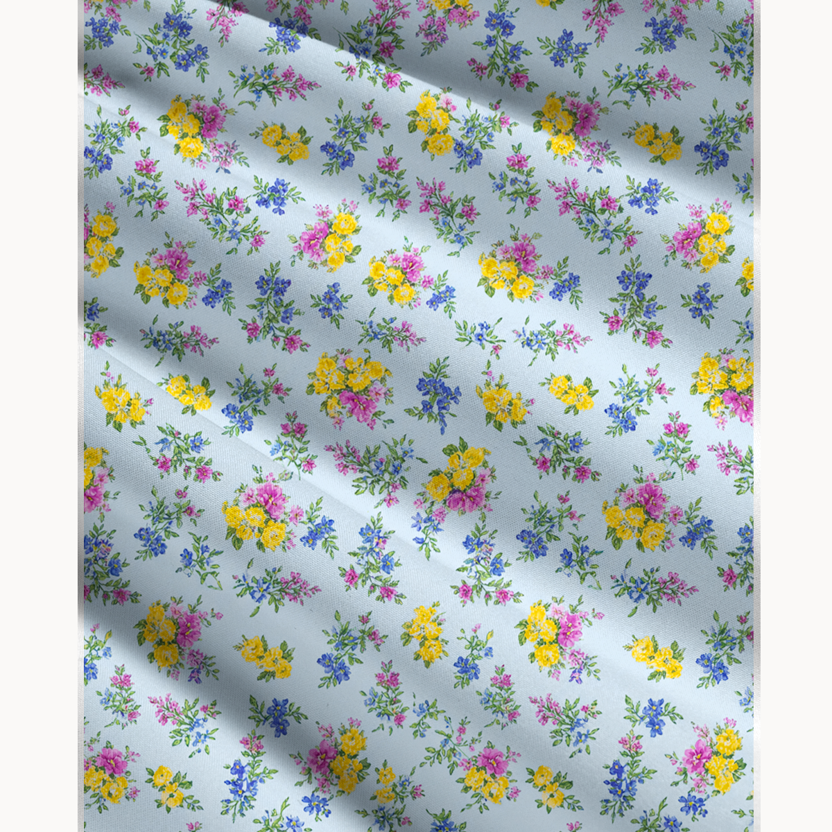 Blue Meadow Print Convertible Maxi Skirt & Strapless Dress