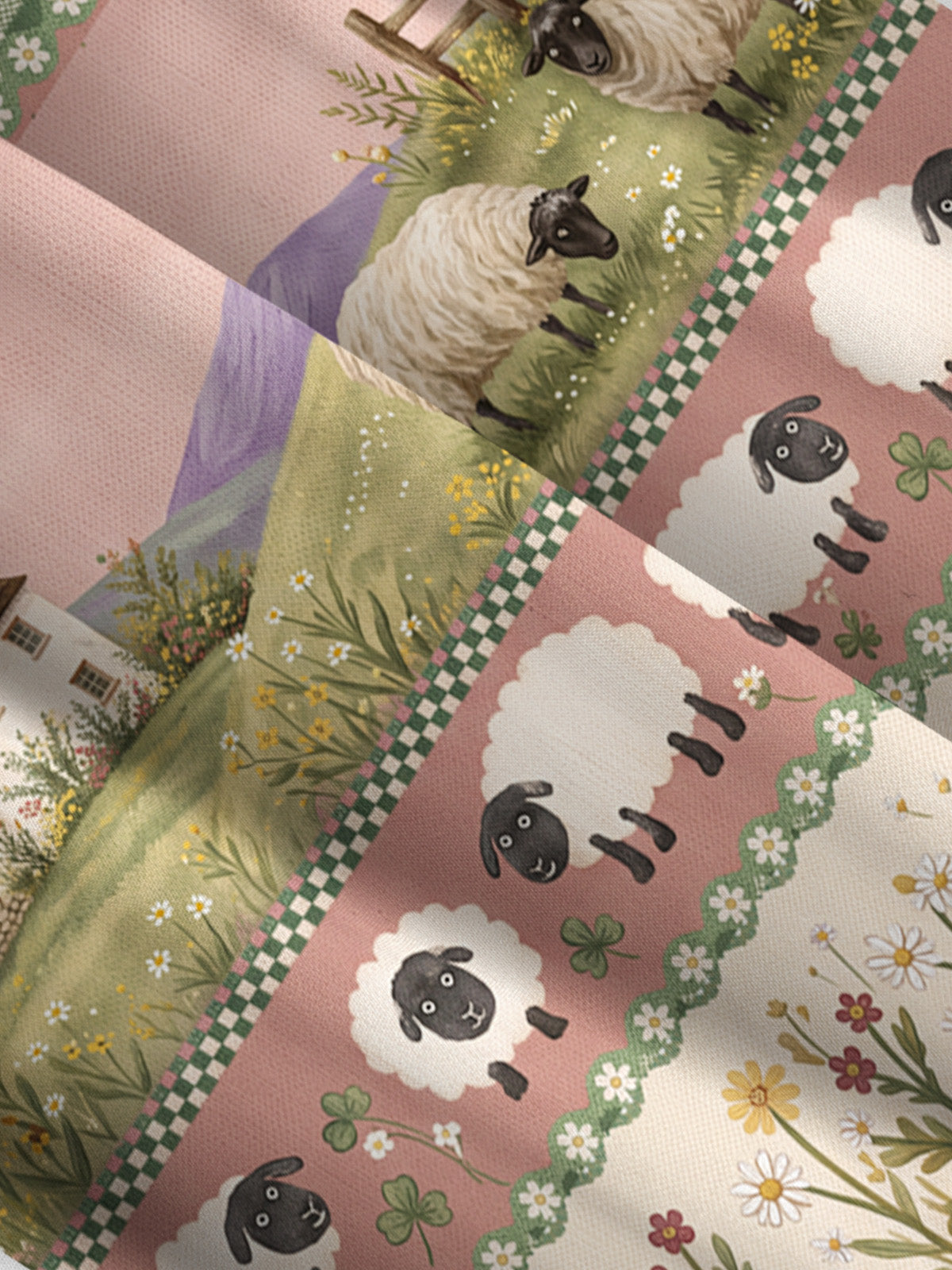 Pastoral Daydream Cottage Print Wide Straps Maxi Dress With Pockets