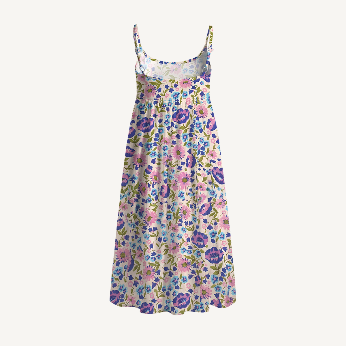 Lavender Bloom Spaghetti Strap Mini Dress