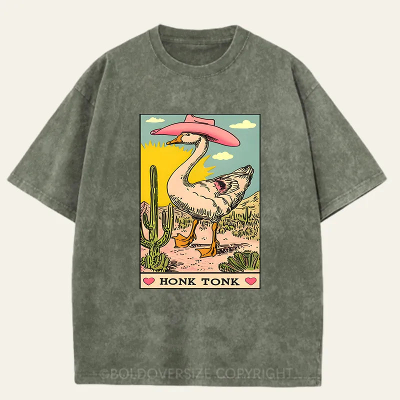 Vintage Honk Tonk Goose Washed T-Shirt