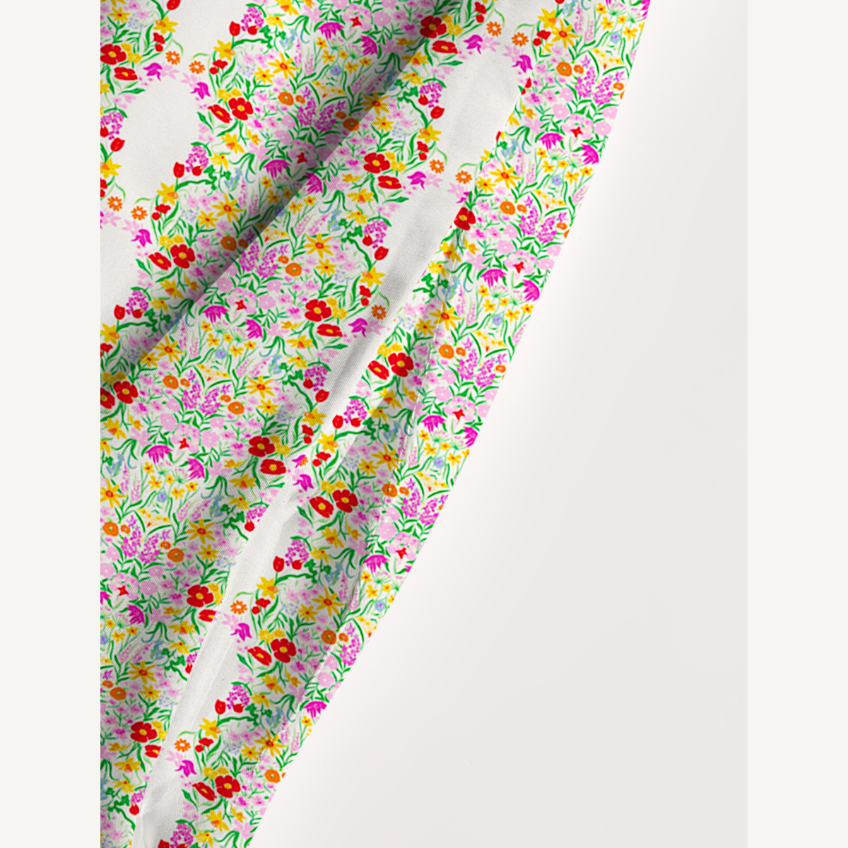 Square Neck Elegant Garden Print Wide Straps Maxi Dress With Pockets