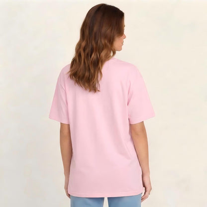 Vintage Dragonfly Blooms Print Crew Neck Cotton Tee
