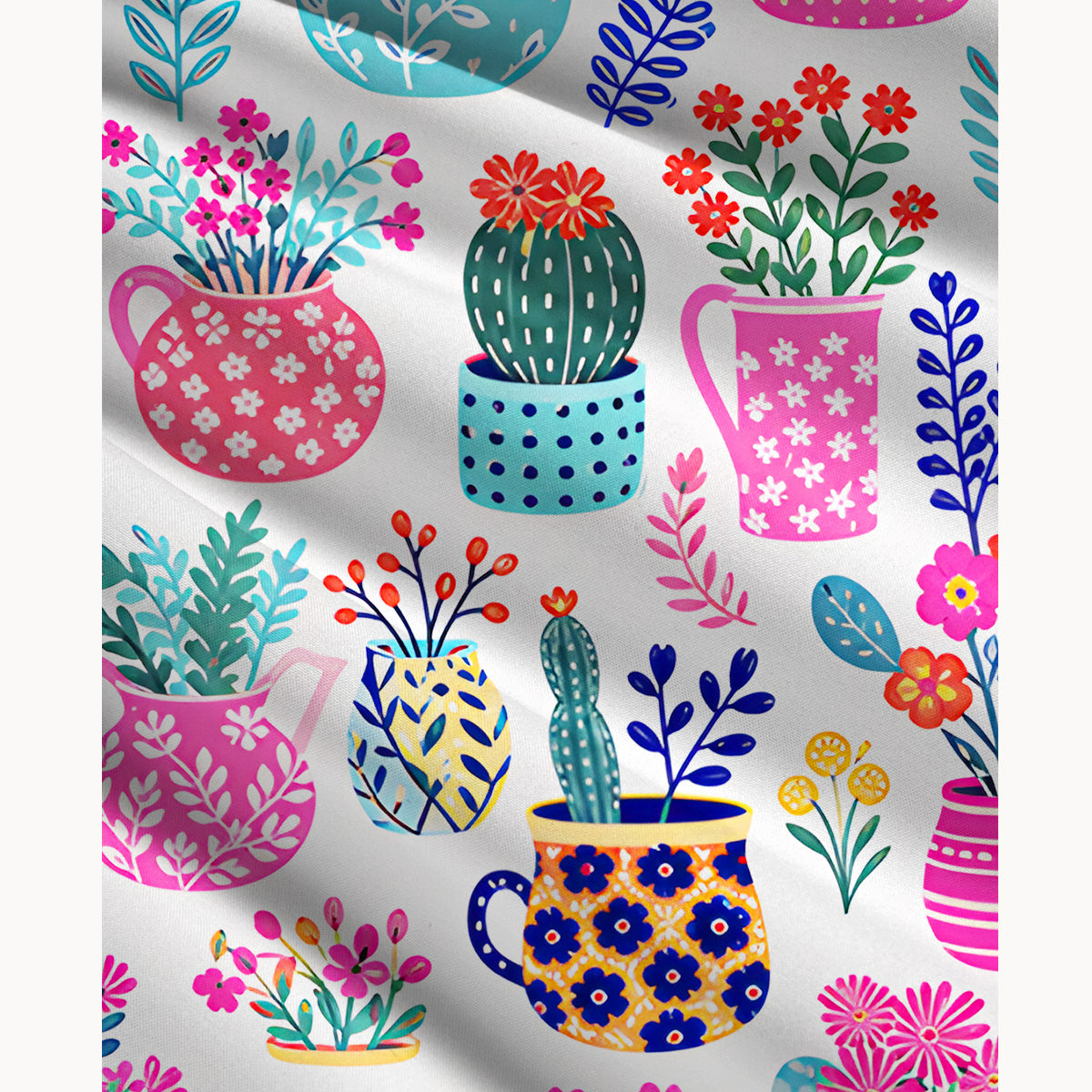 Cactus and Flowers Print Convertible Maxi Skirt & Strapless Dress