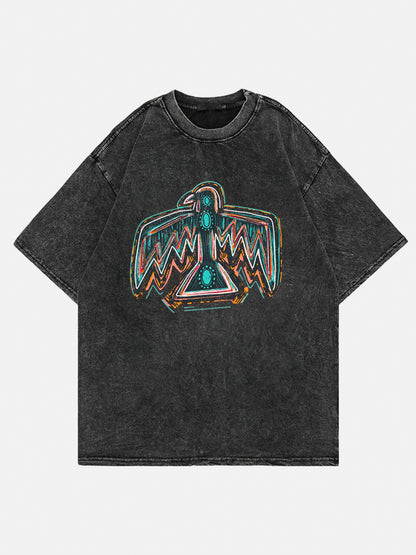Turquoise Thunderbird Washed Tee
