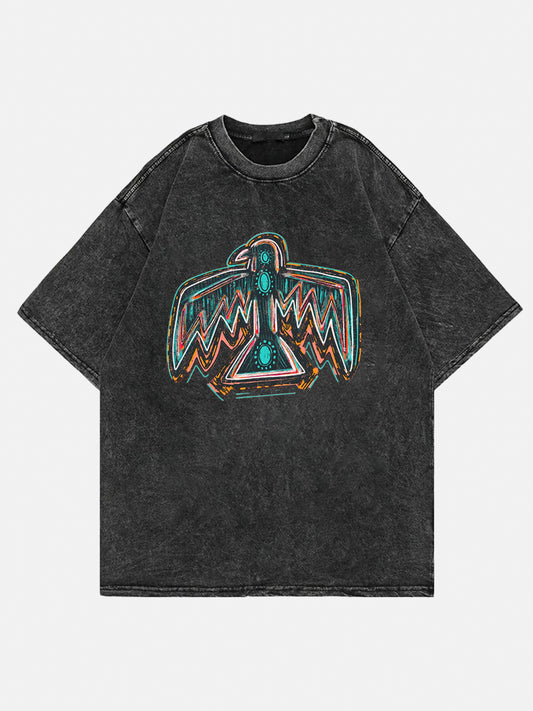 Turquoise Thunderbird Washed Tee