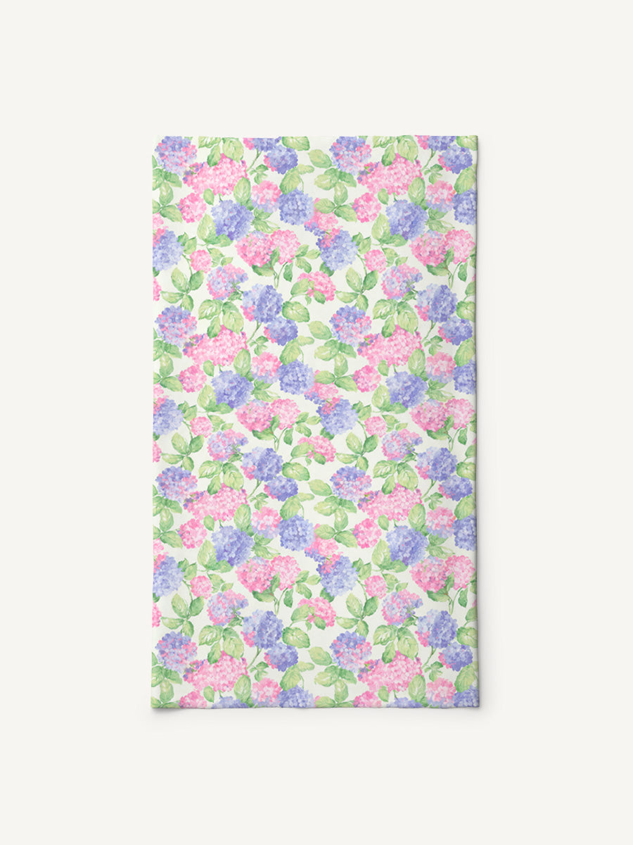 Lilac Hydrangea Print Boho Bandeau Headband