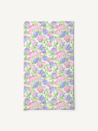 Lilac Hydrangea Print Boho Bandeau Headband