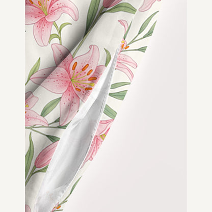 Garden Lily Printed Wide Straps Maxi Dress With Pockets