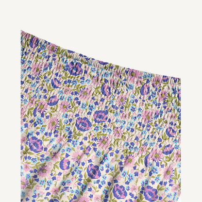 Lavender Bloom Print Convertible Maxi Skirt & Strapless Dress
