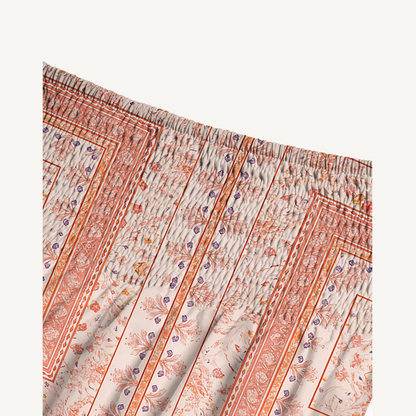 Dahlia Print Convertible Maxi Skirt & Strapless Dress