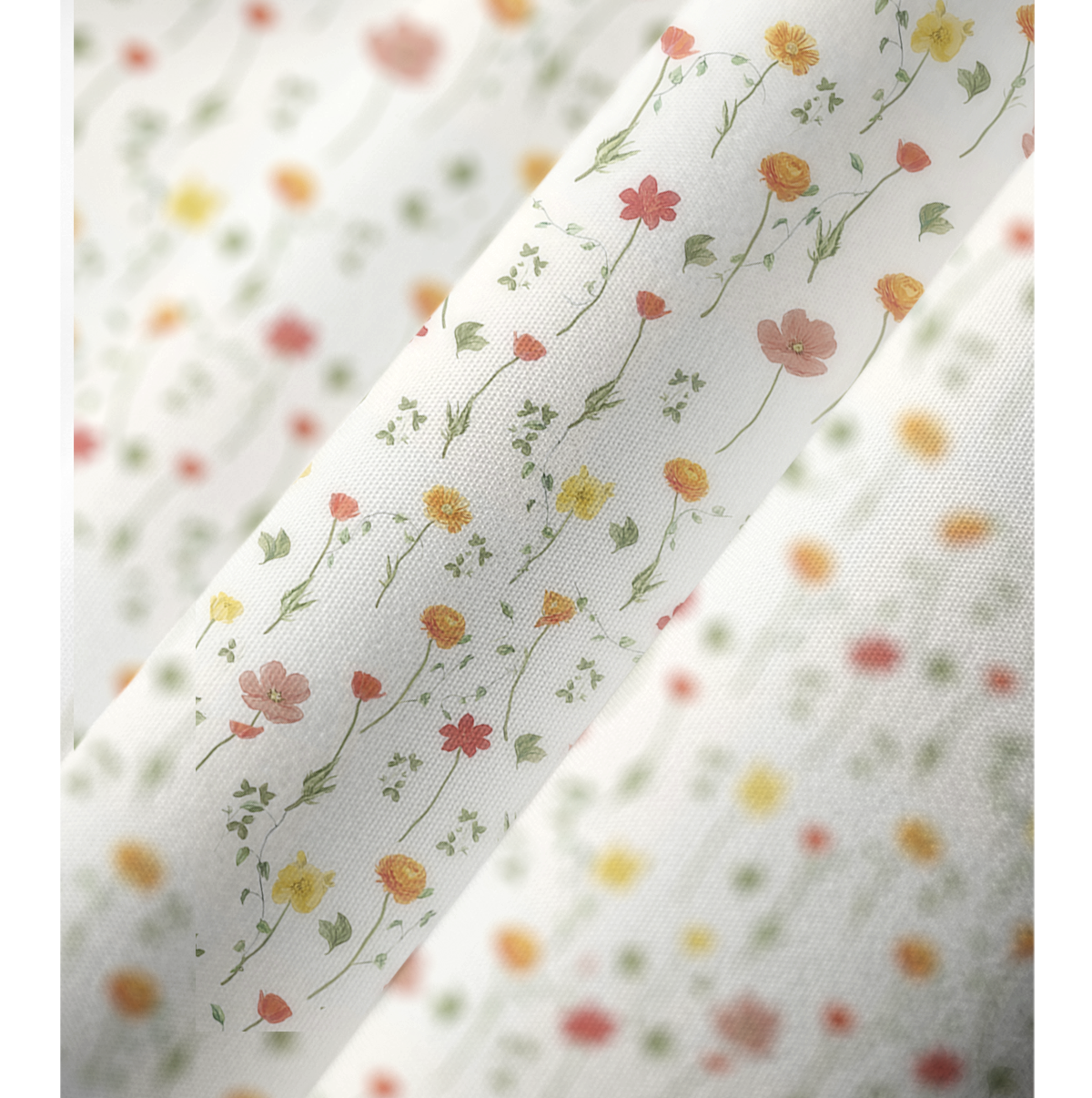 V‑Neck Wildlight Meadow Kimono Sleeve Kaftan Dress