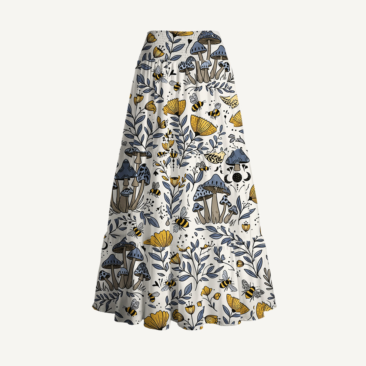 Bee Whisper Forest Print Convertible Maxi Skirt & Strapless Dress