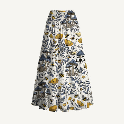 Bee Whisper Forest Print Convertible Maxi Skirt & Strapless Dress