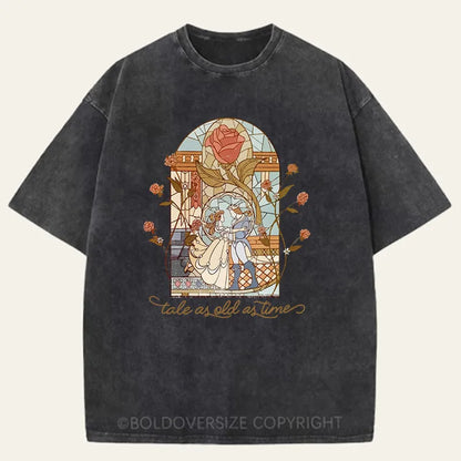 Vintage A Tale As Old As Time Washed T-Shirt