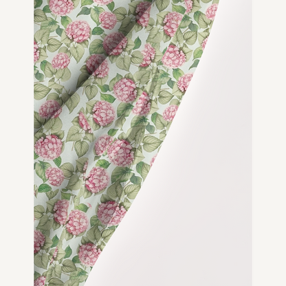 Square Neck Hydrangea Whisper Print Wide Straps Maxi Dress With Pockets