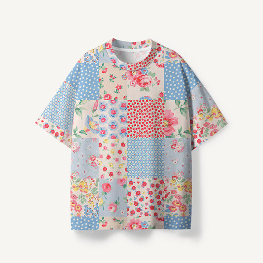 Pastel Patc print Premium Eco Tee