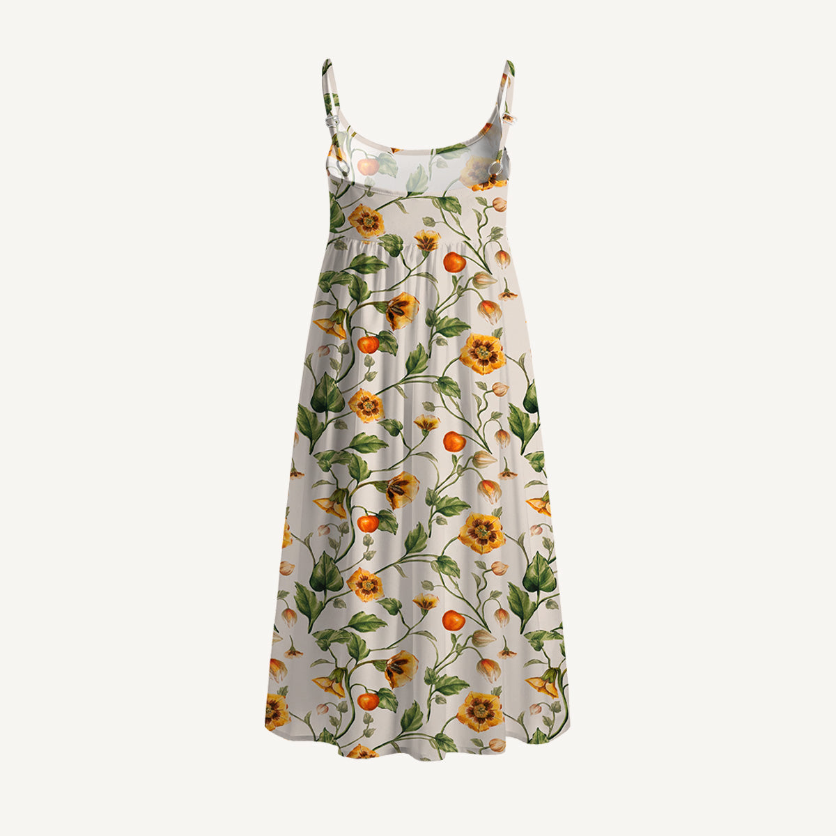 Golden Field Spaghetti Strap Mini Dress