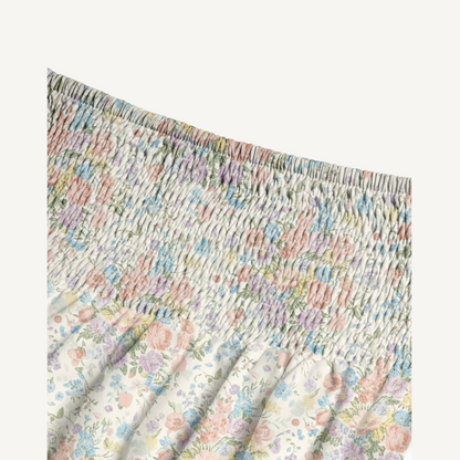 Morning Dew Bouquet Print Convertible Maxi Skirt & Strapless Dress