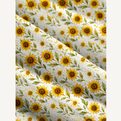 Sunflower American Flag Print Wide Straps Maxi Dress With Pockets