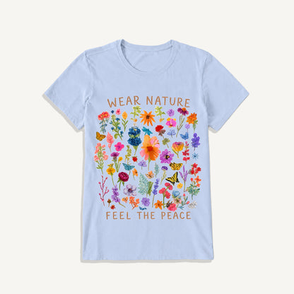 Pressed Wildflower Collection Print Crew Neck Cotton Tee