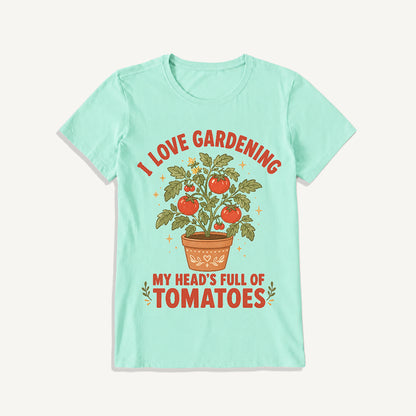 Tomato Garden Daydream Print Crew Neck Cotton Tee